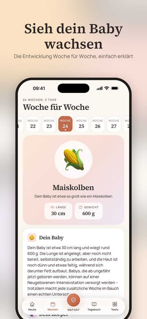 Bildschirm der Marigold-App