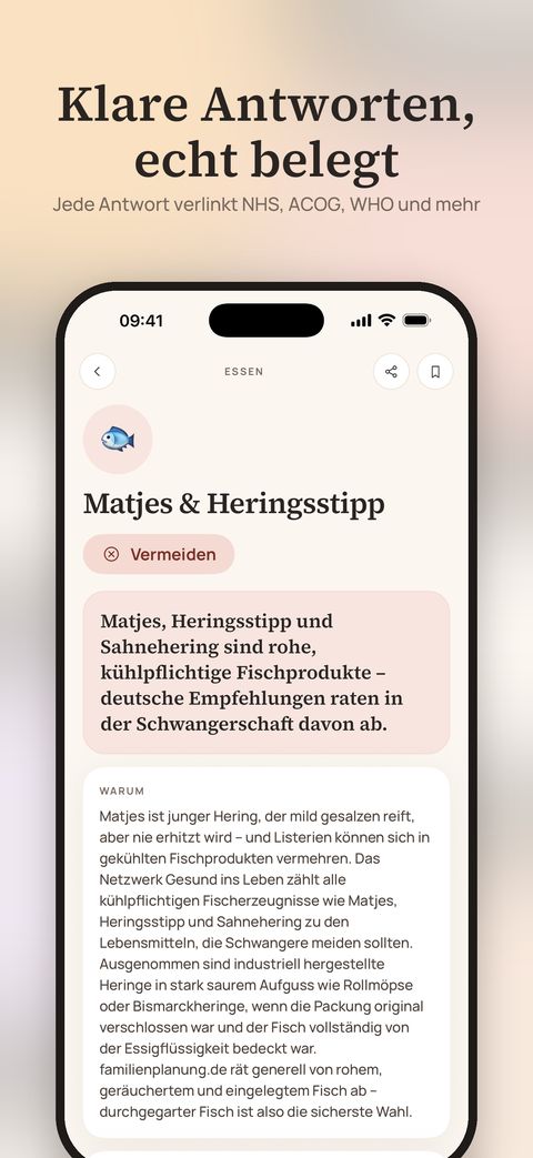 Bildschirm der Marigold-App