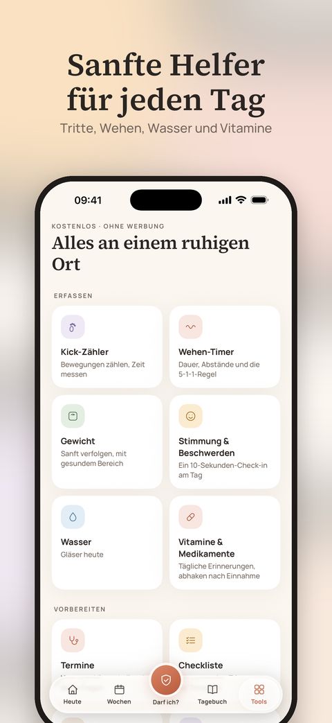 Bildschirm der Marigold-App
