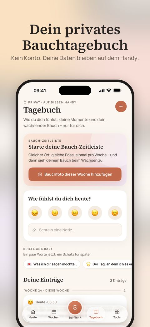 Bildschirm der Marigold-App