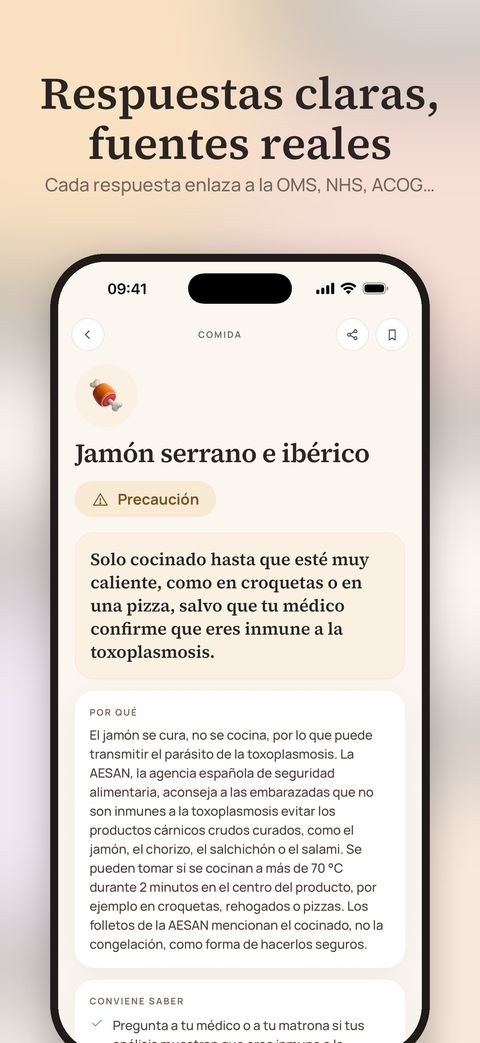Pantalla de la app Marigold
