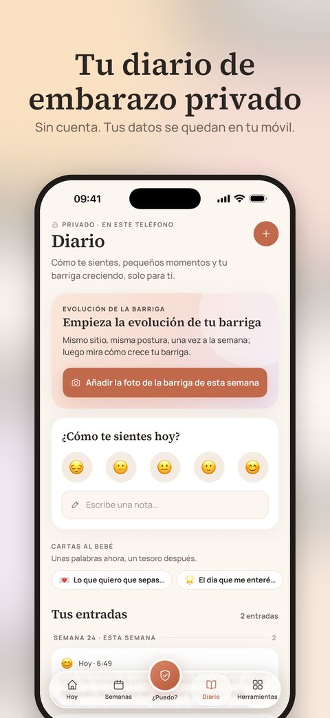 Pantalla de la app Marigold