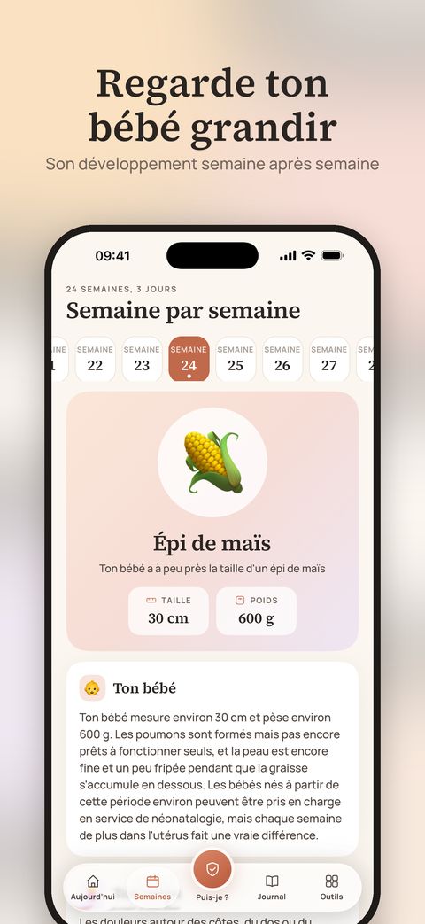 Écran de l’app Marigold