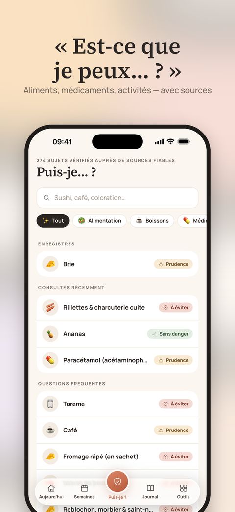Écran de l’app Marigold