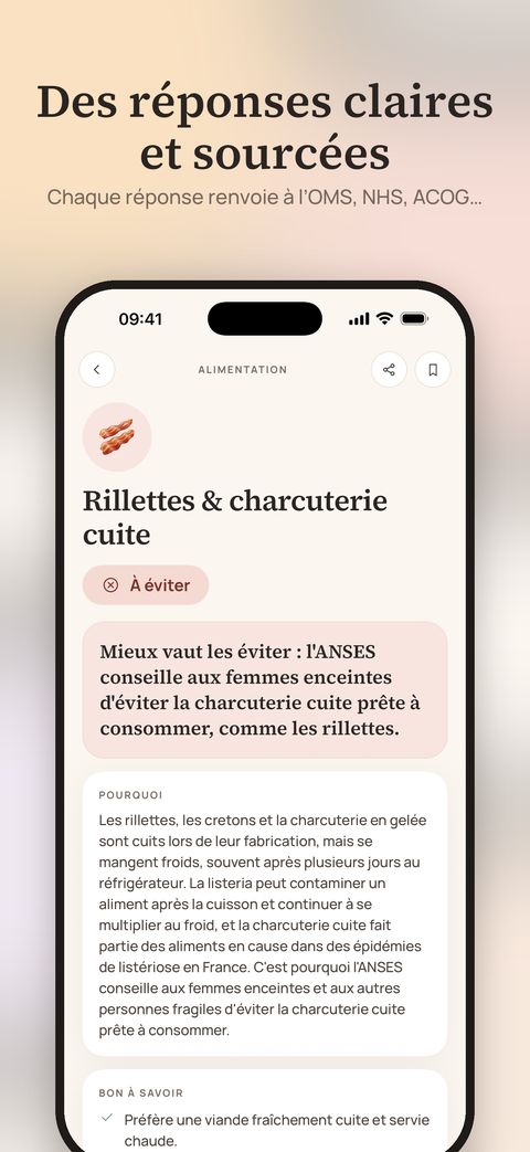 Écran de l’app Marigold
