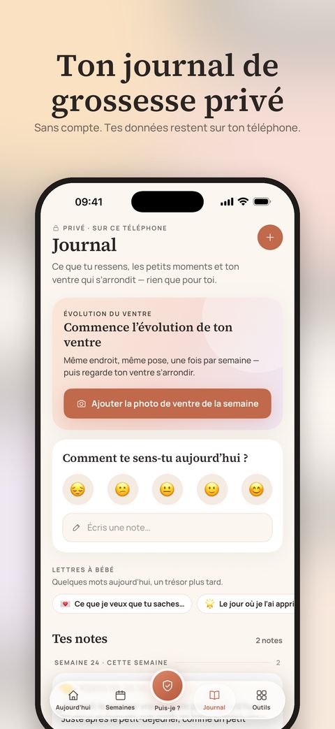 Écran de l’app Marigold