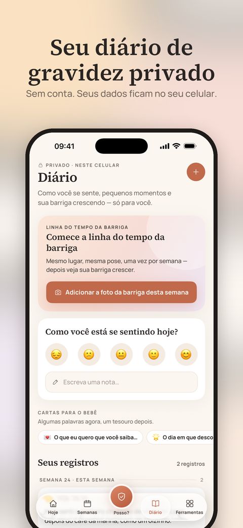 Tela do app Marigold